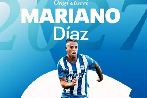 ماريانو دياز ينضم رسميًا إلى ديبورتيفو ألافيس بعقد يمتد حتى 2027